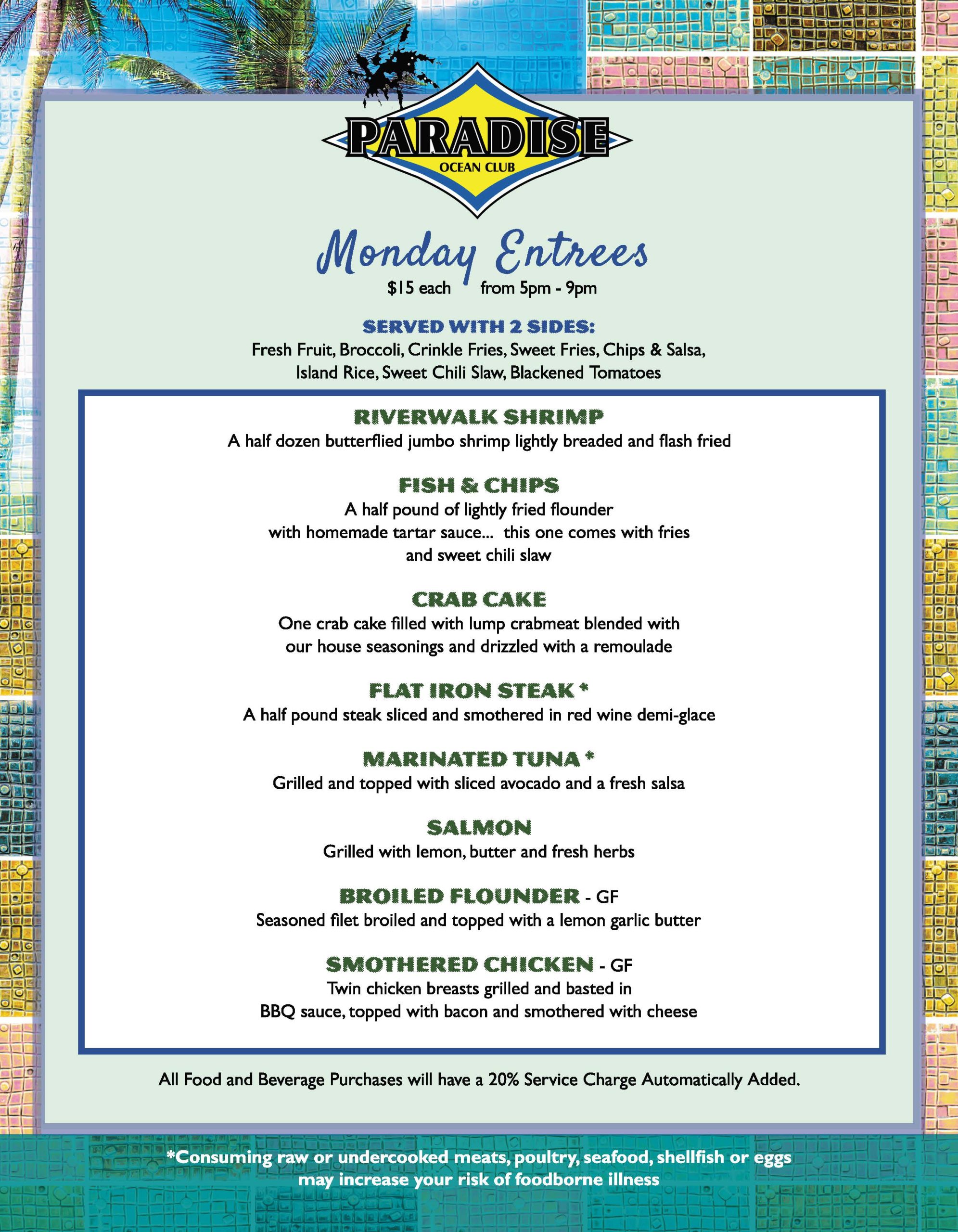 Monday Menu